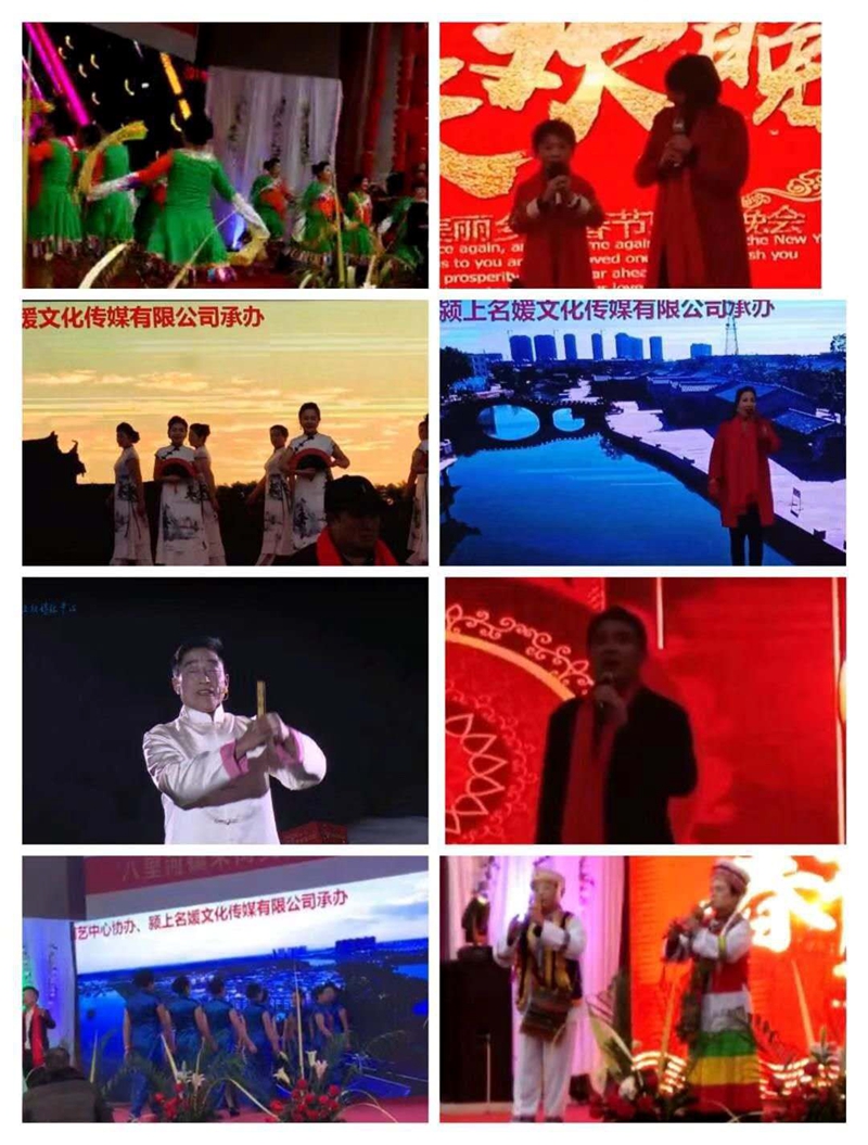 安徽省颍上县八里河朱岗村举行美丽乡村春节联欢晚会