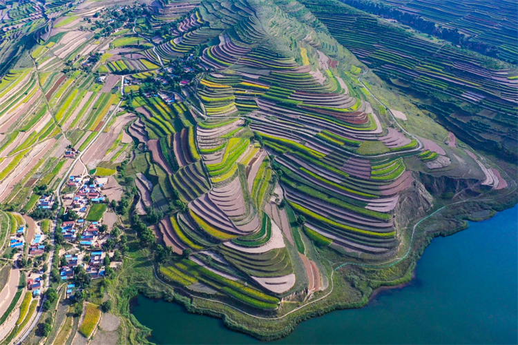 秋日震湖