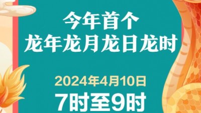 4月10日迎来今年首个“龙年龙月龙日龙时”