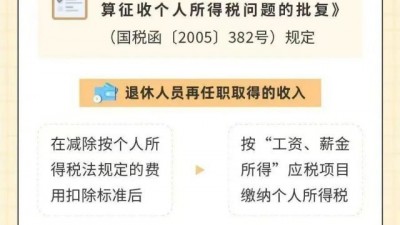 退休返聘，我的工资如何报个税？能否“同工同酬”？